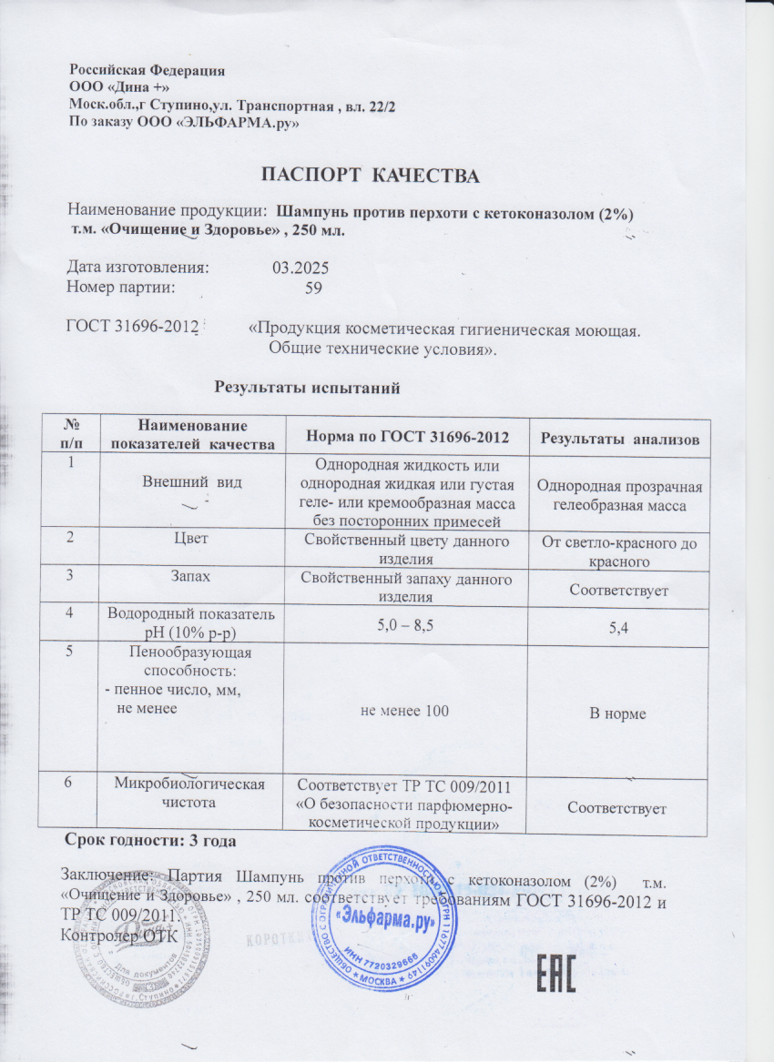 Паспорт №032025